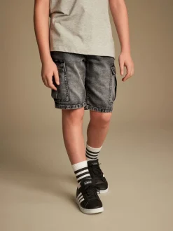 Gris - Short cargo (3-16ans)
