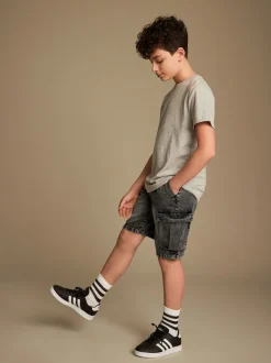 Gris - Short cargo (3-16ans)