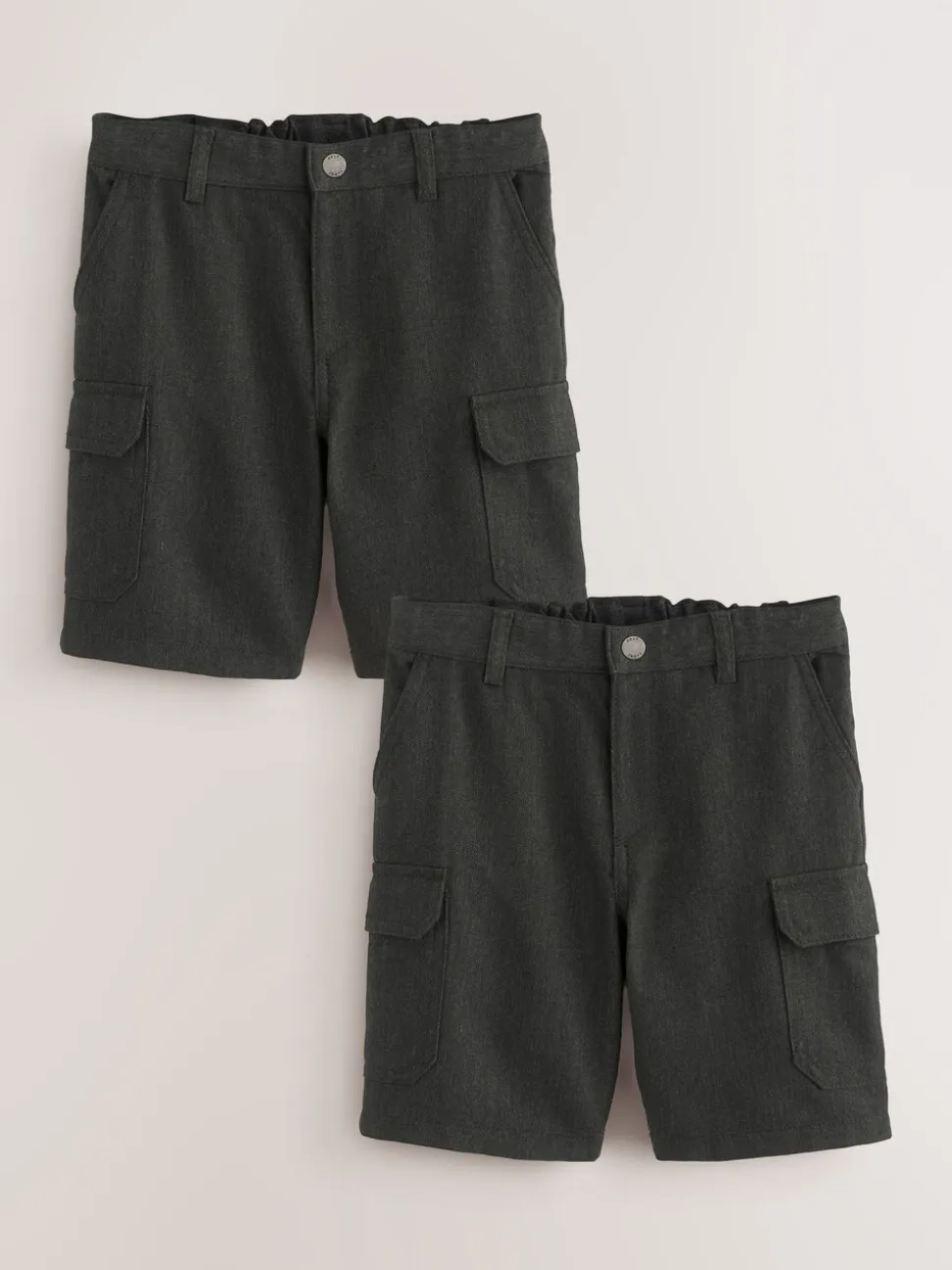 Gris - Short cargo pour l'école (3-14ans)