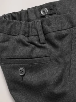 Gris - Short d'école à devant plat (3-14ans)