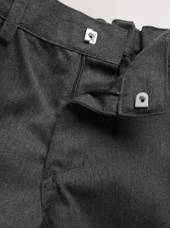 Gris - Short d'école à devant plat (3-14ans)