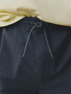 Gris - Short tissé texturé 100% coton (3-16ans)