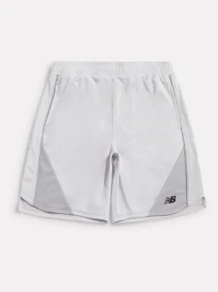 Gris - Shorts de football New Balance à empiècements