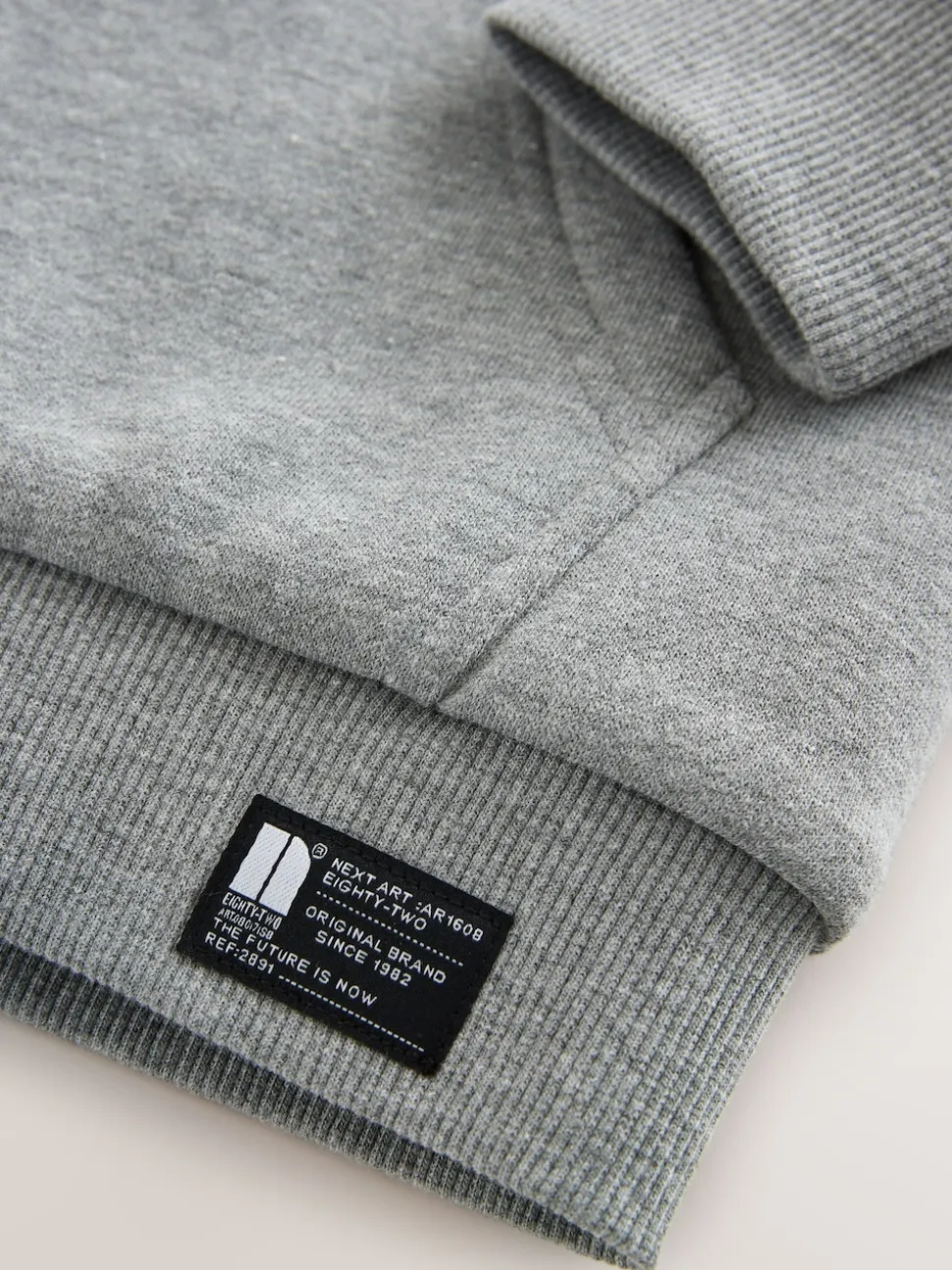 Gris - Sweat à capuche zippé en polaire Borg (3-16ans)