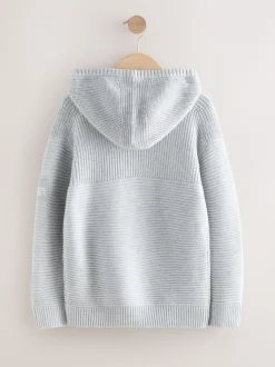 Gris - Sweat-shirt à capuche en maille utilitaire (3-16ans)