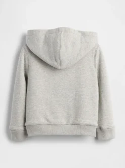 Gris - Sweat-shirt à capuche zippé en sherpa moelleux avec Gap logo (6mois5ans)