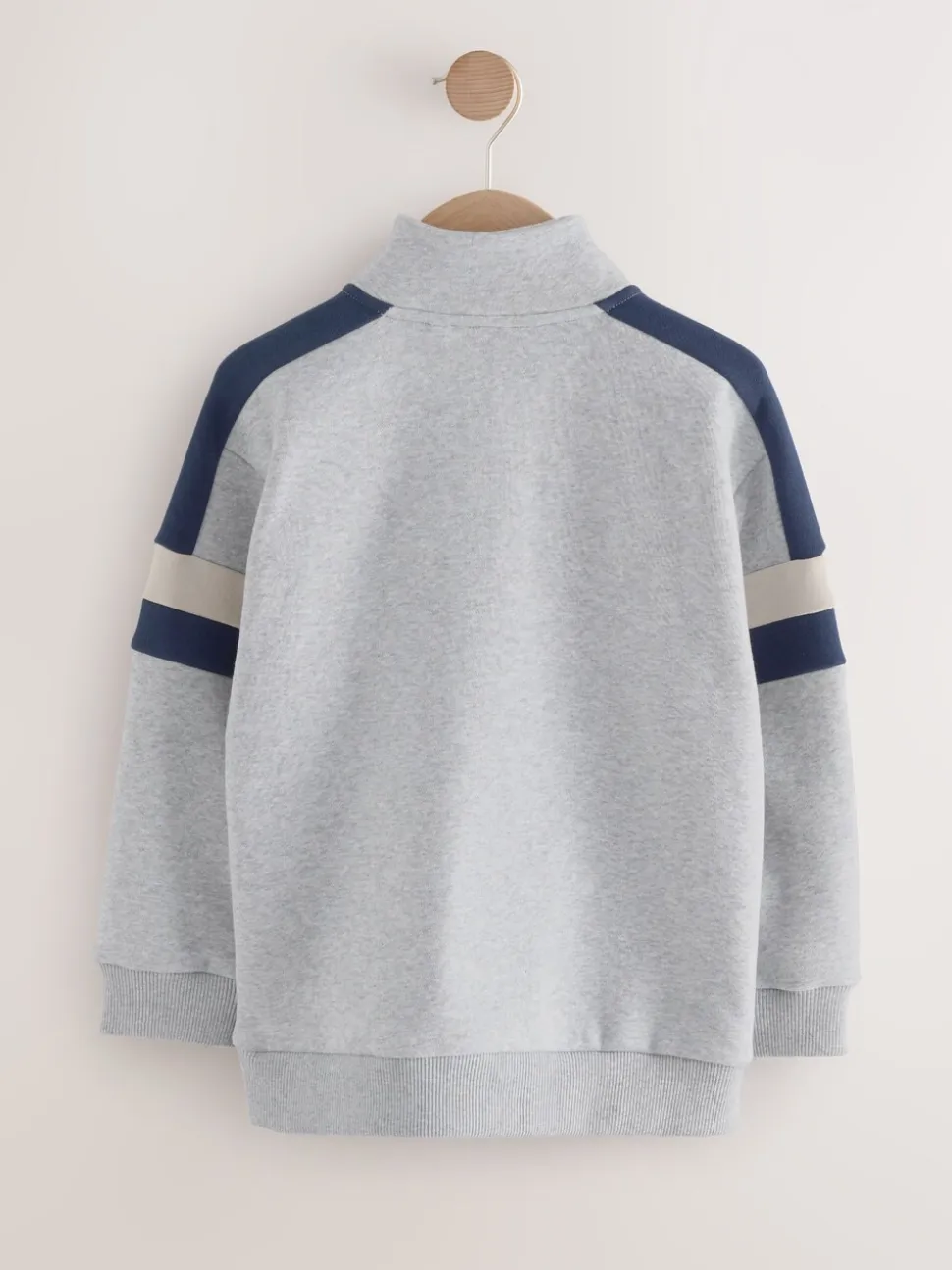 Gris - Sweat-shirt Color-block à Col cheminée (3-16ans)