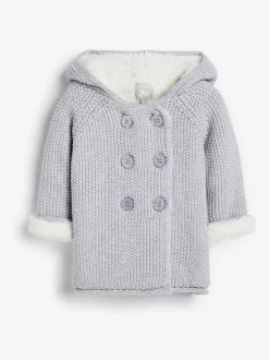 Gris - The Little Tailor Manteau de landau Pixie Bébé 100% coton doublé de peluche