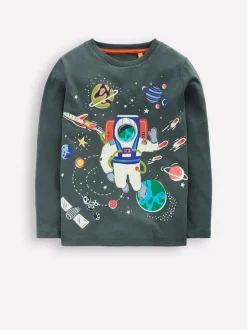 Gris - T-shirt Boden glow à manches longues