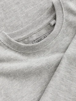 Gris - T-shirt confortable à manches longues (3-16 ans)