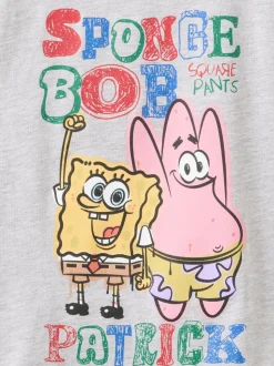 Gris - T-shirt Cotton On SpongeBob SquarePants à manches courtes et épaules tombantes