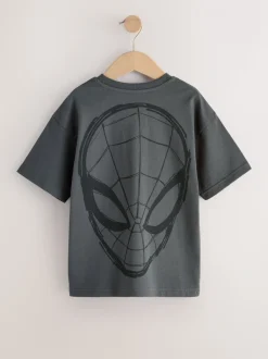 Gris - T-shirt Spiderman à manches courtes (3-16ans)