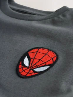 Gris - T-shirt Spiderman à manches courtes (3-16ans)