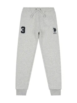 Gris - U.S. Polo Assn. Garçons Player 3 100% Coton Survêtement