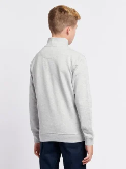 Gris - U.S. Polo Assn. Garçons Double Horsemen ¼ Zip Sweat-shirt