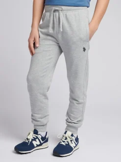 Gris - US Polo Assn Jogging garçon double cavaliers