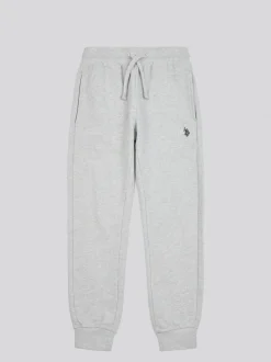 Gris - US Polo Assn Jogging garçon double cavaliers