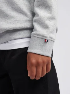 Gris - U.S. Polo Assn. Sweat-shirt Double Horsemen ¼ zippé