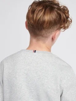 Gris - U.S. Polo Assn. Sweat-shirt à col rond Double Horsemen