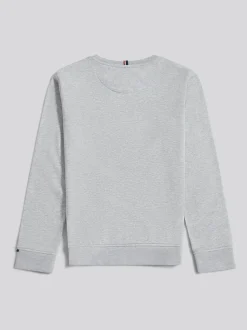 Gris - U.S. Polo Assn. Sweat-shirt à col rond Double Horsemen