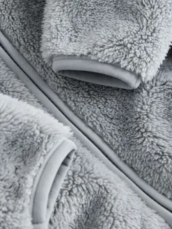 Gris - Veste zippée en polaire bébé