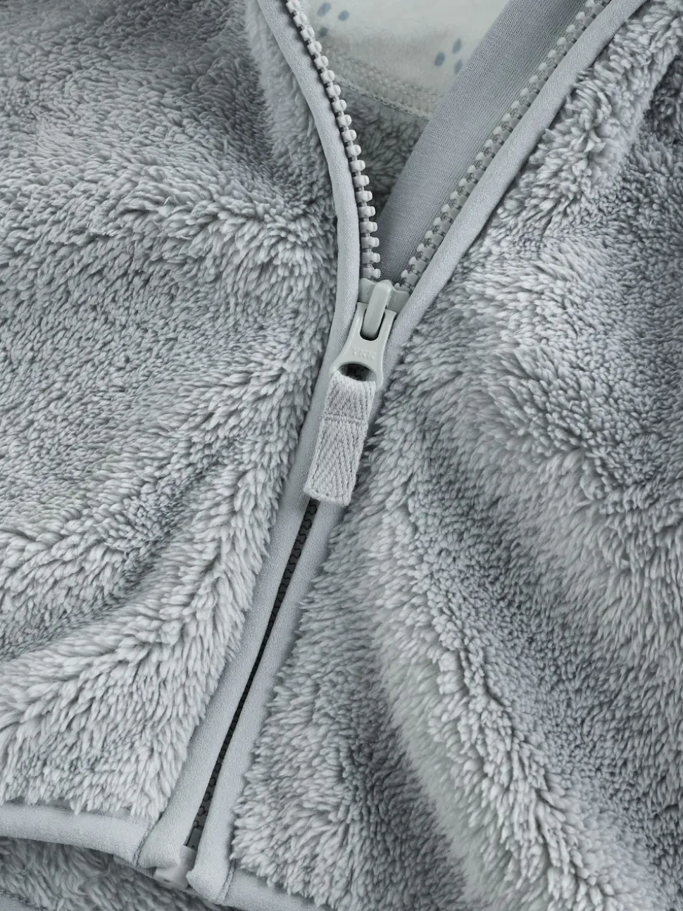 Gris - Veste zippée en polaire bébé