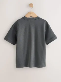 Gris anthracite S’abonner - T-shirt graphique Imprimé Heavyweight Manchester Courts (3-16ans)