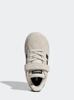 Gris cendré - adidas Grand Court 2.0 Baskets à lacets élastiques bébé