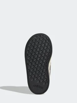 Gris cendré - adidas Grand Court 2.0 Baskets à lacets élastiques bébé