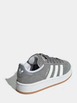 Gris clair - Baskets Adidas Original Campus 00s à lacets élastiques pour enfant