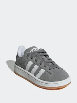 Gris clair - Baskets Adidas Original Campus 00s à lacets élastiques pour enfant