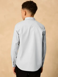 Gris clair - Chemise Oxford (3-16ans)