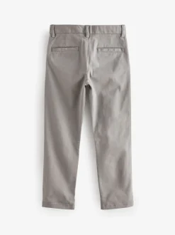 Gris clair - Pantalon chino extensible (3-17ans)