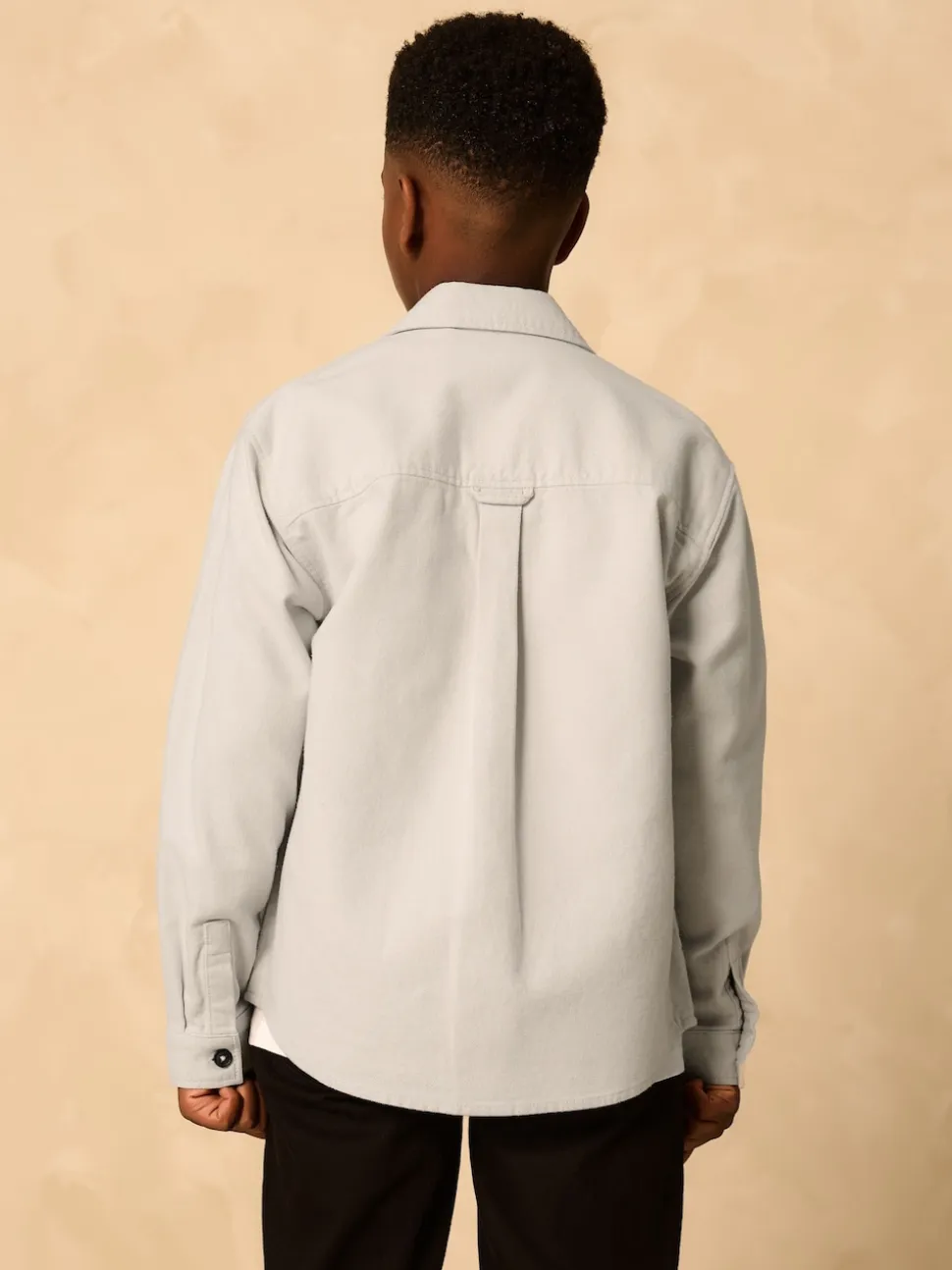 Gris clair - Surchemise brossée (3-16ans)