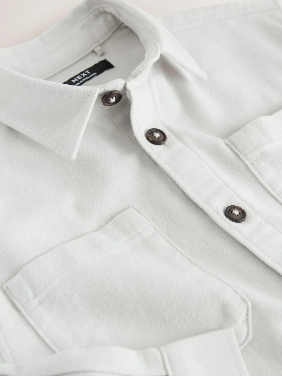 Gris clair - Surchemise brossée (3-16ans)