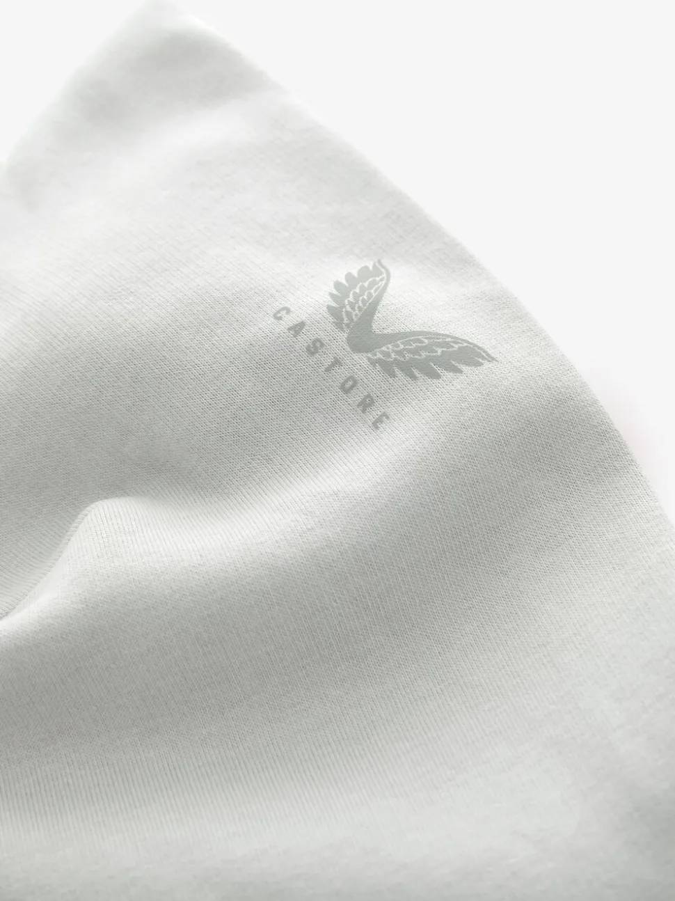 Gris clair - Sweat à capuche oversize en coton épais avec logo Castore