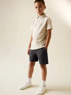 Gris de charbon de bois - Short Chino (3-16ans)