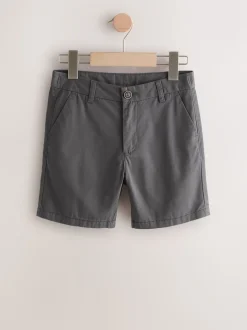 Gris de charbon de bois - Short Chino (3-16ans)