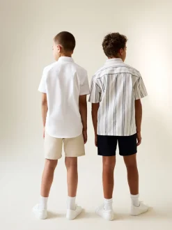 Gris de charbon de bois - Short Chino (3-16ans)