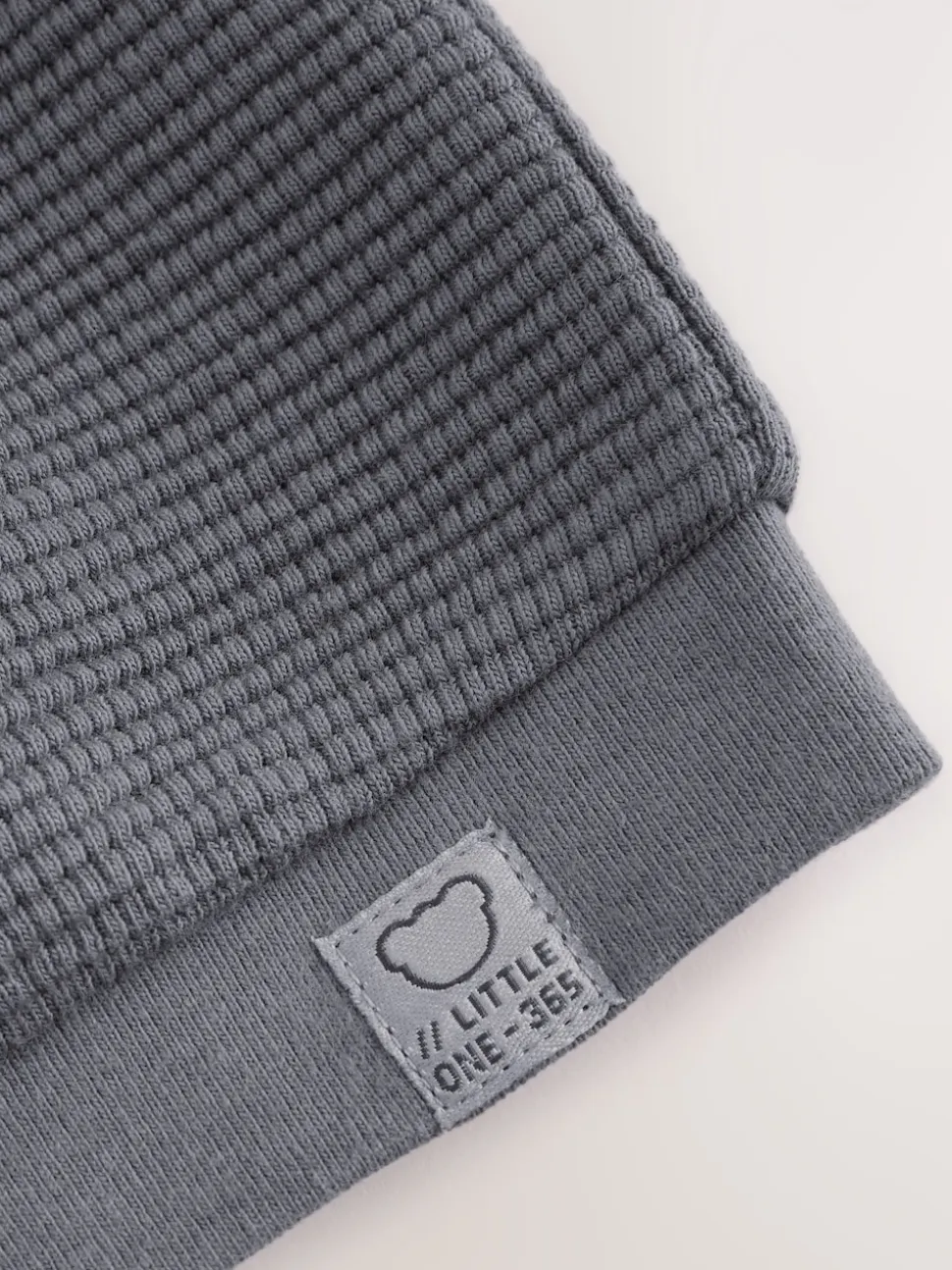 Gris de charbon de bois - Veste BÉBÉ légère en jersey texturé (0mois à2ans)