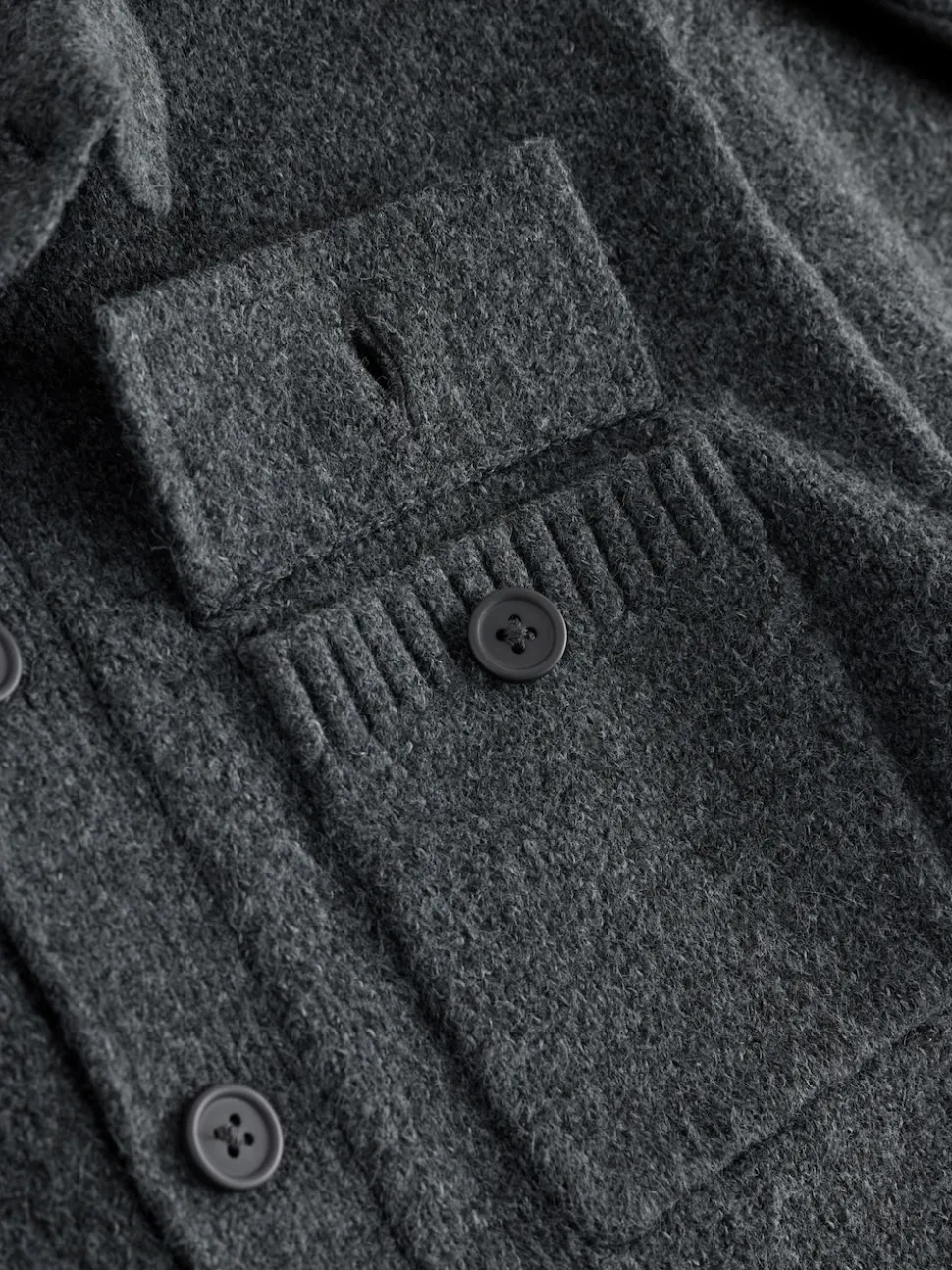 Gris de charbon de bois - Cardigan en maille (3-16ans)