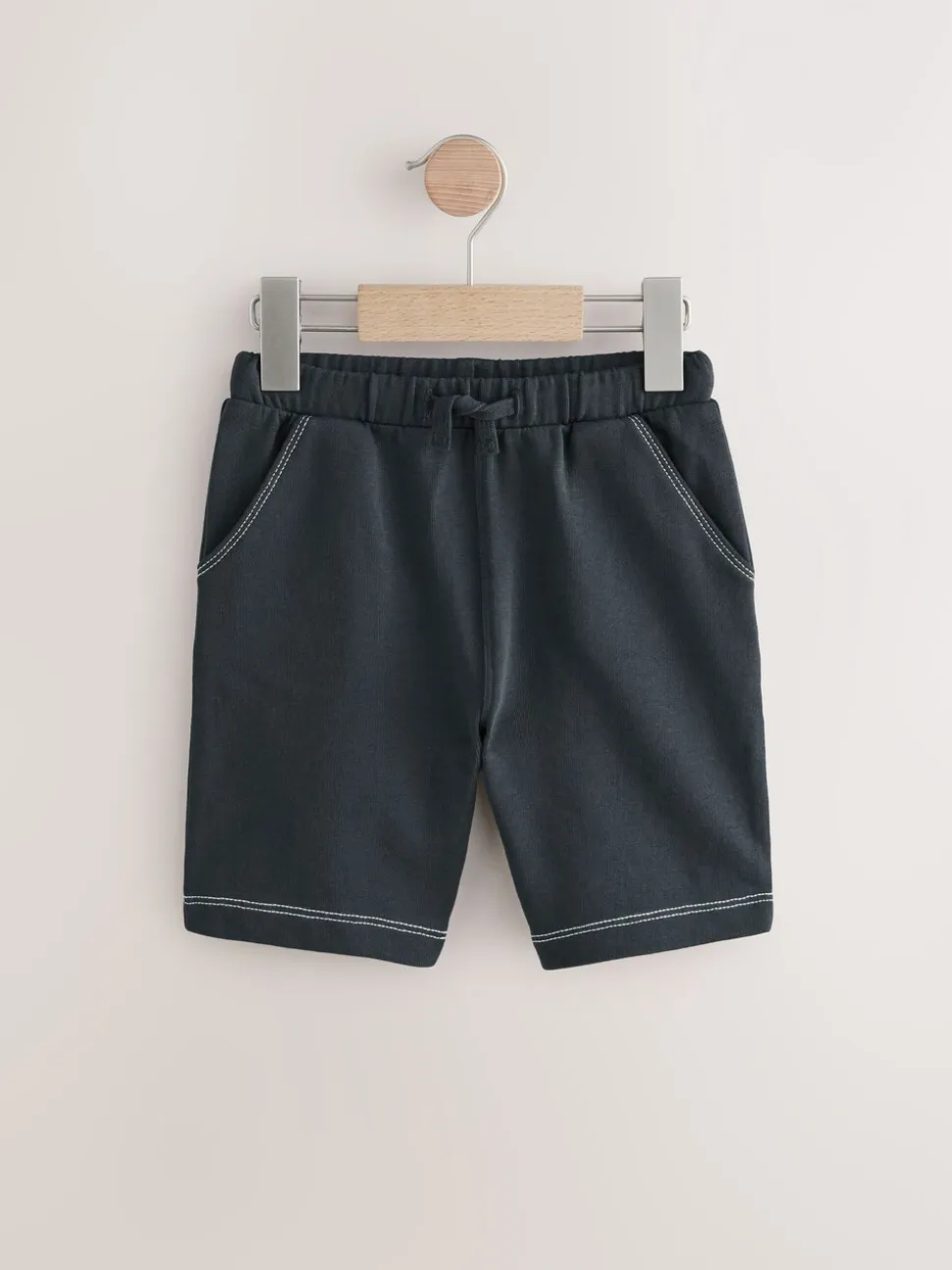 Gris de charbon de bois - Short en jersey 100% coton (3mois à7ans)