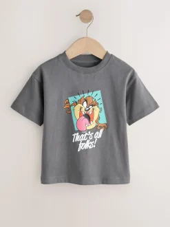 Gris de charbon de bois - T-shirt Looney Tunes manches courtes (3 mois-8 ans)