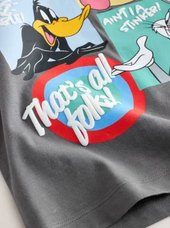 Gris de charbon de bois - T-shirt Looney Tunes manches courtes (3 mois-8 ans)