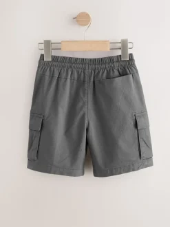 Gris de charbon de bois - Short cargo (3-16ans)