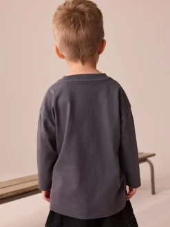 Gris de charbon de bois - T-shirt Disney Cars à manches longues (9mois-8ans)