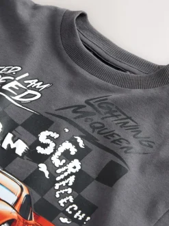 Gris de charbon de bois - T-shirt Disney Cars à manches longues (9mois-8ans)