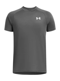 Gris de charbon de bois - T-shirt Under Armour Cotton Tech 20 à manches courtes