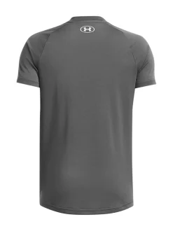 Gris de charbon de bois - T-shirt Under Armour Cotton Tech 20 à manches courtes