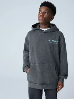 Gris délavé - SmallSaints Oversized Underground Pullover Sweat-shirt à capuche